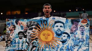 Argentina meletus dalam perayaan setelah memenangkan Piala Dunia