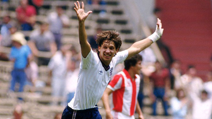 Gary Lineker saat membela tim nasional Inggris