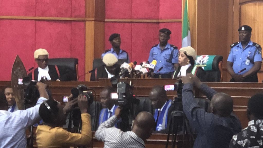Broadcast court events on television