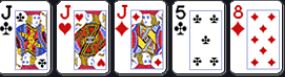 Three of a Kind di Pot Limit Omaha