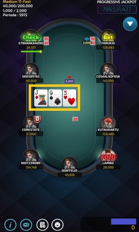 Pembagian Kartu Komunitas di Texas Poker